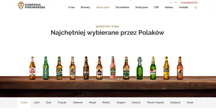 Odświeżone oblicze Kompanii Piwowarskiej online – nowa strona www.kp.pl już działa