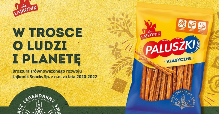 W trosce o ludzi i planetę. Pierwsza broszura zrównoważonego rozwoju Lajkonik Snacks Sp. z o.o. jest już dostępna W trosce o ludzi i planetę. Pierwsza broszura zrównoważonego rozwoju Lajkonik Snacks Sp. z o.o. jest już dostępna