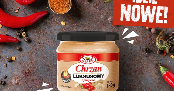 Premierowy smak od stycznia w sklepach: chrzan z jalapeno! Premierowy smak od stycznia w sklepach: chrzan z jalapeno!