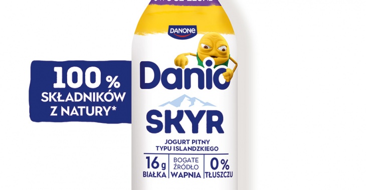 Danone debiutuje w nowej kategorii. Danio Skyr jogurt pitny typu islandzkiego już na półkach sklepowych Danone debiutuje w nowej kategorii. Danio Skyr jogurt pitny typu islandzkiego już na półkach sklepowych