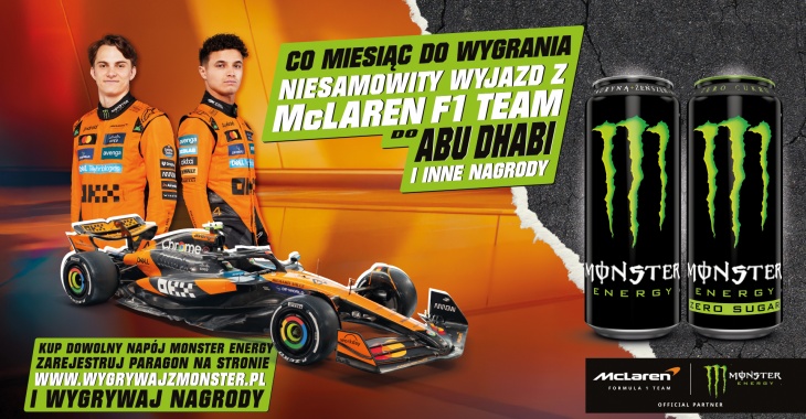 WSPÓLNA PROMOCJA HANDLOWA MONSTER ENERGY I ZESPOŁU FORMUŁY 1 MCLAREN RACING WSPÓLNA PROMOCJA HANDLOWA MONSTER ENERGY I ZESPOŁU FORMUŁY 1 MCLAREN RACING