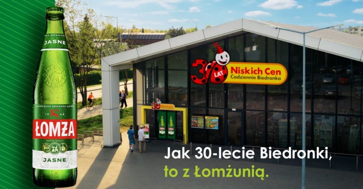Marka Łomża świętuje 30 urodziny sieci Biedronka Marka Łomża świętuje 30 urodziny sieci Biedronka