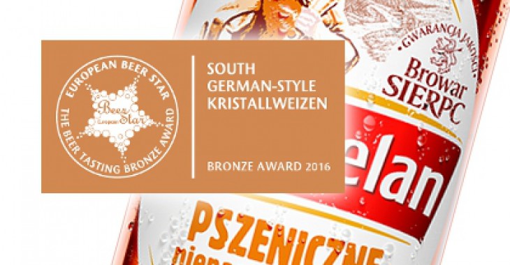 Kasztelan Pszeniczne Niepasteryzowane klarowne z brązowym medalem na European Beer Star 2016 Kasztelan Pszeniczne Niepasteryzowane klarowne z brązowym medalem na European Beer Star 2016