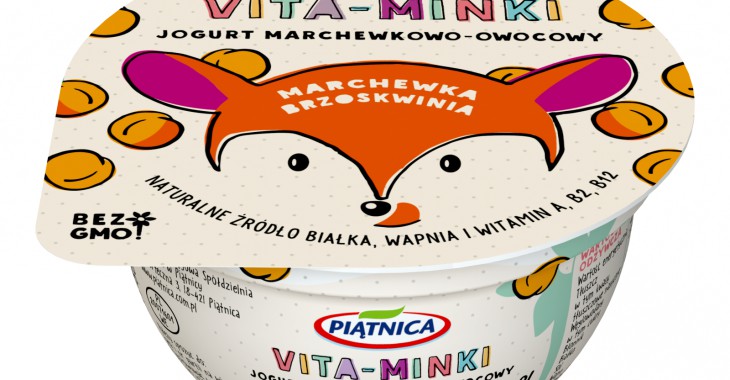 Nowość od OSM Piątnica - Vita Minki, czyli jogurty marchewkowo-owocowe