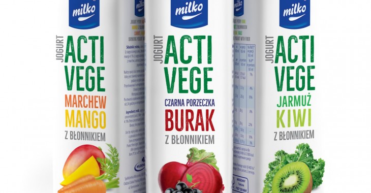 Trzy nowe, owocowo-warzywne smaki jogurtów MILKO