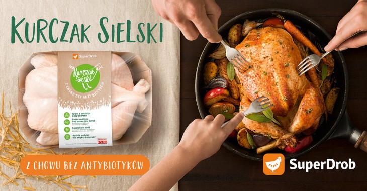 SuperDrob rozpoczyna ogólnopolską kampanię reklamową  Kurczaka Sielskiego
