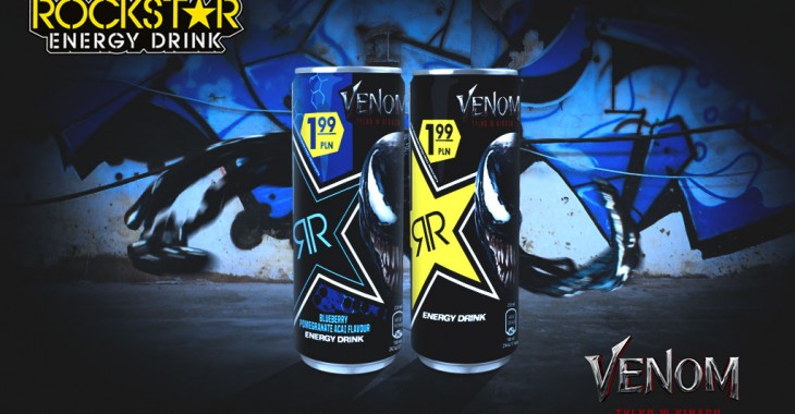 Rockstar Energy Drink prowadzi kampanię związaną z premierą filmu „Venom” Rockstar Energy Drink prowadzi kampanię związaną z premierą filmu „Venom”