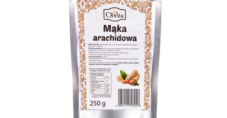 Mąka arachidowa marki Ol’Vita Mąka arachidowa marki Ol’Vita