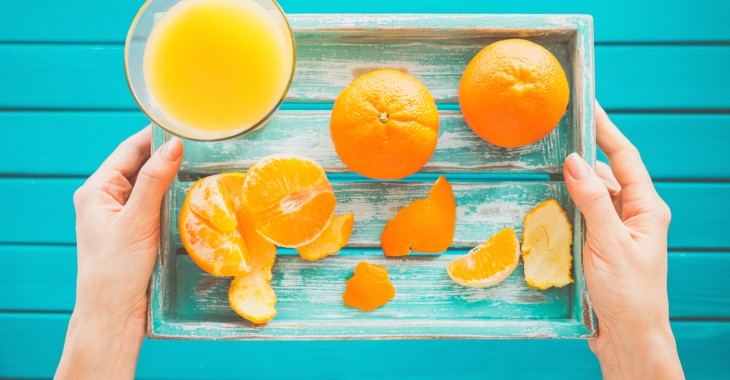 100% sok pomarańczowy zawiera więcej hesperydyny niż witaminy C