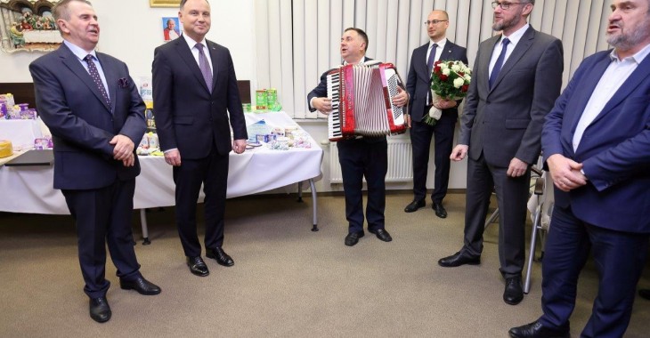 Prezydent Andrzej Duda z wizytą w centrali Grupy MLEKOVITA