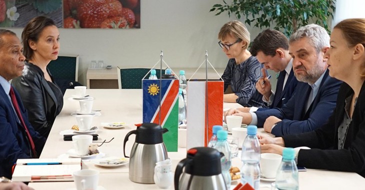Spotkanie z Ambasadorem Republiki Namibii Spotkanie z Ambasadorem Republiki Namibii