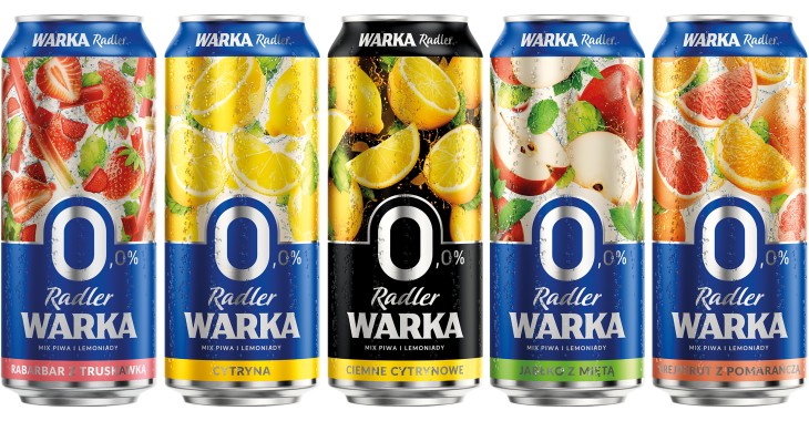 Warka Radler 0,0% Rabarbar z Truskawką właśnie wchodzi na rynek