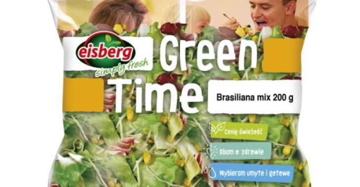Pyszna sałatka z kolorowym twistem -mieszanka sałat Brasiliana mix marki Eisberg