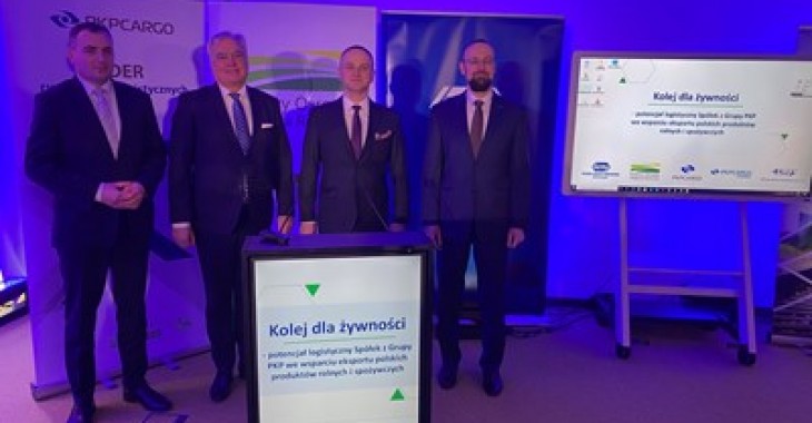 Kolej dla żywności. Grupa PKP wspiera eksport polskich produktów rolno-spożywczych