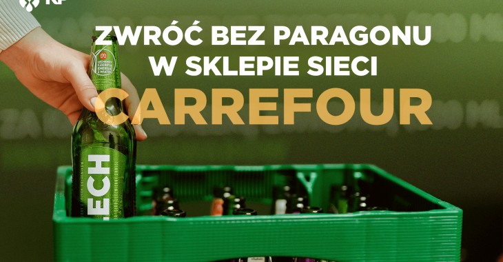 Zwróć butelkę po piwie bez paragonu w sklepach Carrefour Polska