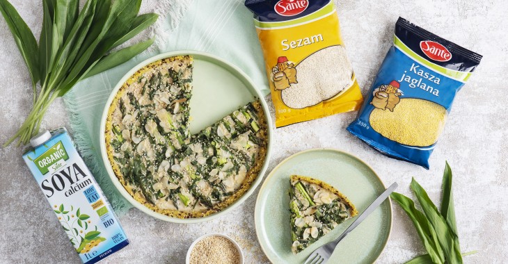 Pyszna, wegańska tarta ze szparagami Pyszna, wegańska tarta ze szparagami