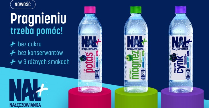 Nowość od Nałęczowianki: NAŁ+ – źródło magnezu, cynku i potasu Nowość od Nałęczowianki: NAŁ+ – źródło magnezu, cynku i potasu