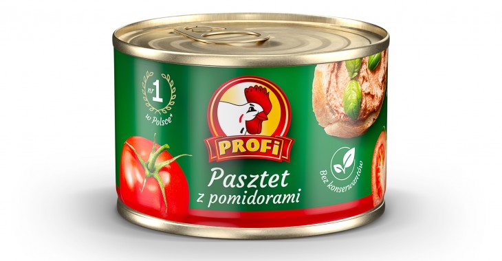 Pasztet Profi w metalowych puszkach 160g Pasztet Profi w metalowych puszkach 160g