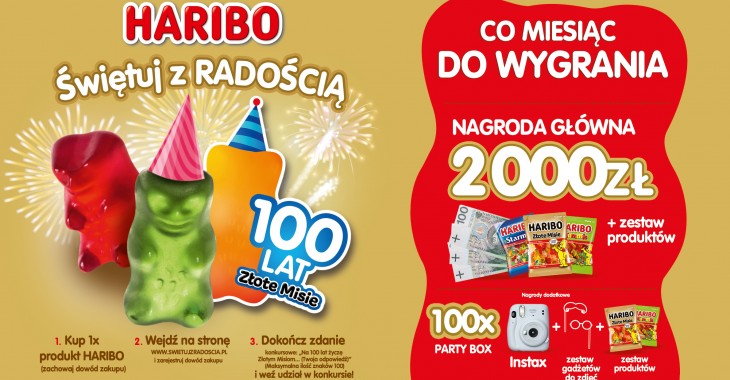 Urodzinowy konkurs HARIBO „Świętuj z radością” Urodzinowy konkurs HARIBO „Świętuj z radością”