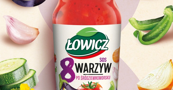 Łowicz oferuje jeszcze więcej warzyw w nowych sosach 8 warzyw Łowicz oferuje jeszcze więcej warzyw w nowych sosach 8 warzyw