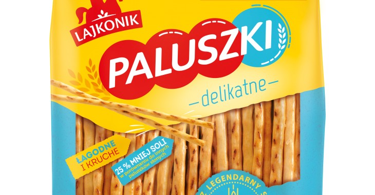 Paluszki Delikatne – nowy produkt marki Lajkonik Paluszki Delikatne – nowy produkt marki Lajkonik