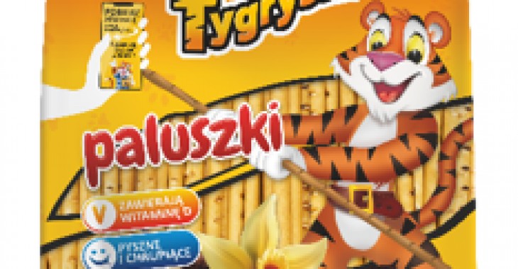 Tygryski Paluszki o smaku waniliowym, wzbogacone witaminą D – NOWOŚĆ! Tygryski Paluszki o smaku waniliowym, wzbogacone witaminą D – NOWOŚĆ!