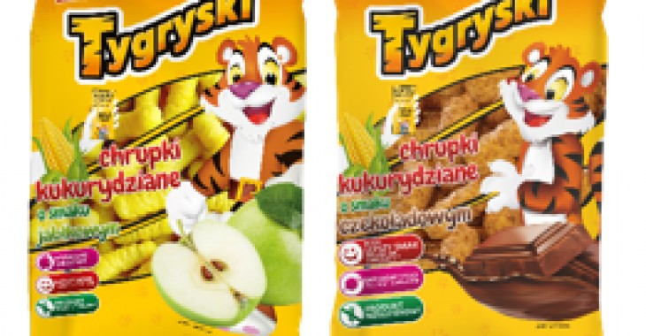 Tygryski w promocyjnych opakowaniach! Przekąski, które chrupią bardziej! Tygryski w promocyjnych opakowaniach! Przekąski, które chrupią bardziej!