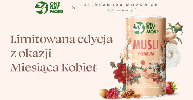 OneDayMore z limitowaną tubą stworzoną przez polską artystkę specjalnie na Dzień Kobiet! OneDayMore z limitowaną tubą stworzoną przez polską artystkę specjalnie na Dzień Kobiet!