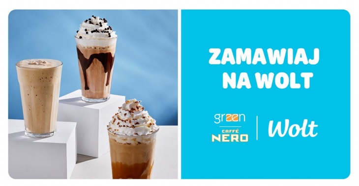 Green Caffè Nero dołącza do Wolt, poszerzając ofertę śniadaniową i kawową platformy Green Caffè Nero dołącza do Wolt, poszerzając ofertę śniadaniową i kawową platformy